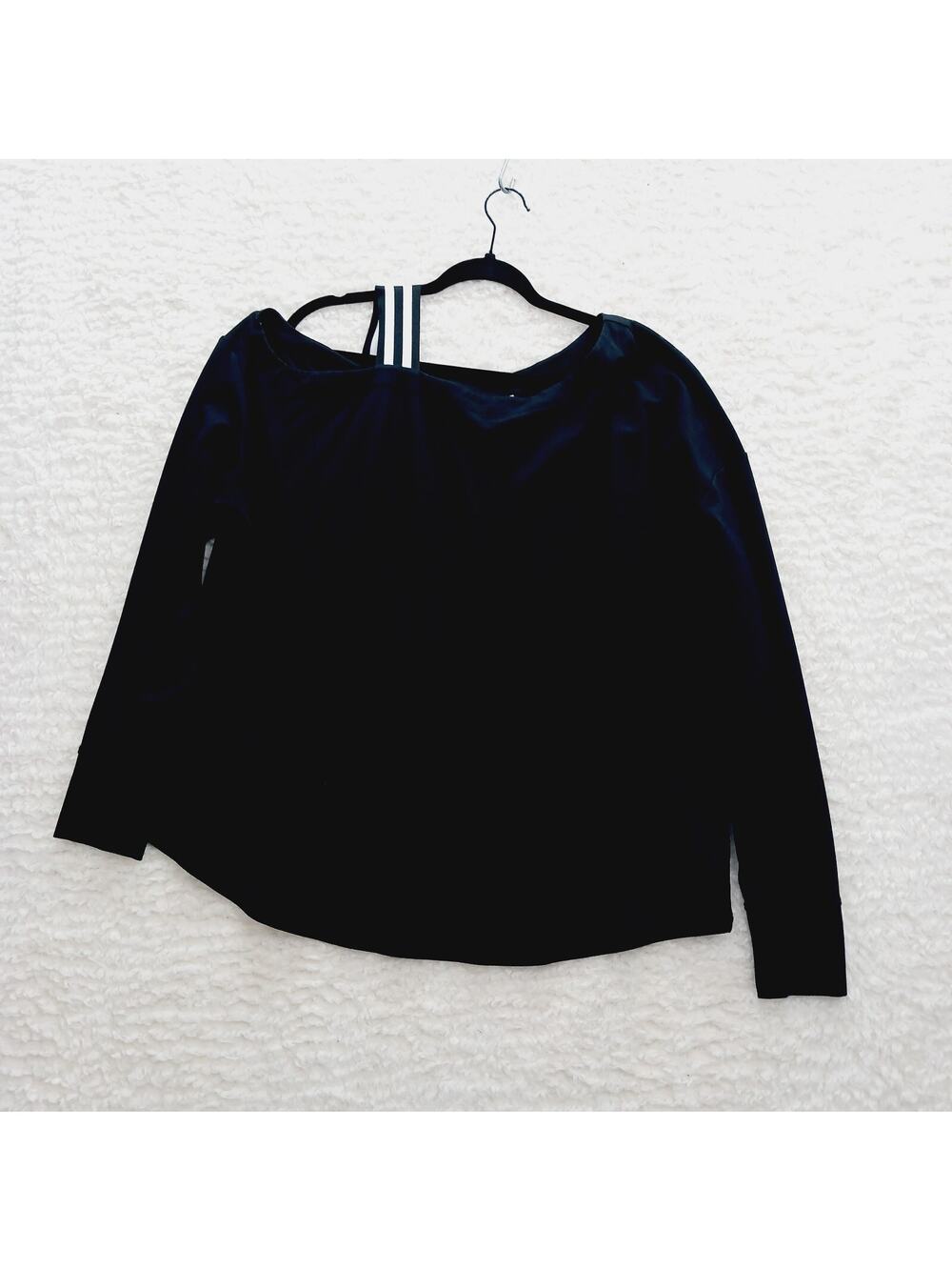Blouse Thumbholes Blokette Black Goth Dark Fairy Streetwear Edgy Resort Size XL